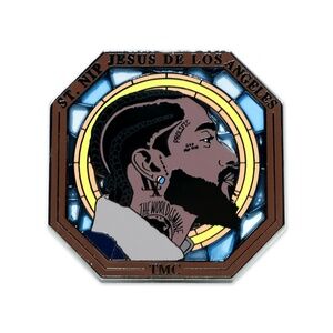 Nipsey Hussle - Stained Glass Window Lapel Pin